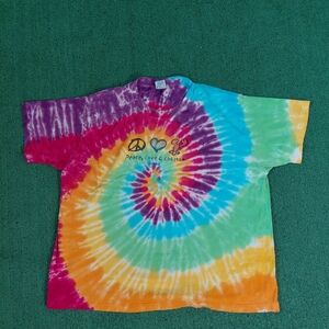 VINTAGE Peace Love & Lobster T Shirt Size Large